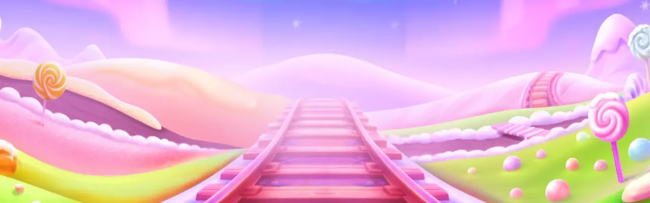 Juego colorido de ritmo rápido con diseño de neón